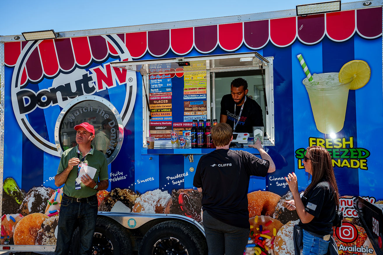 Food vendor at the Detroit GP