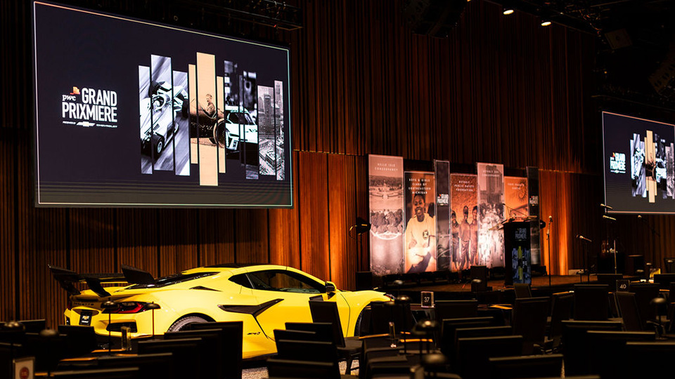 A Corvette at the Gran Prixmiere