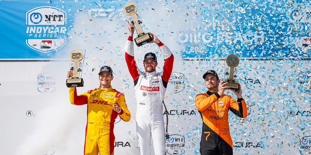 INDYCAR Podium at Long Beach