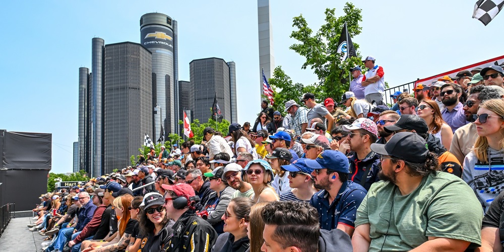 Fans Enjoying the 2025 Detroit Grand Prix