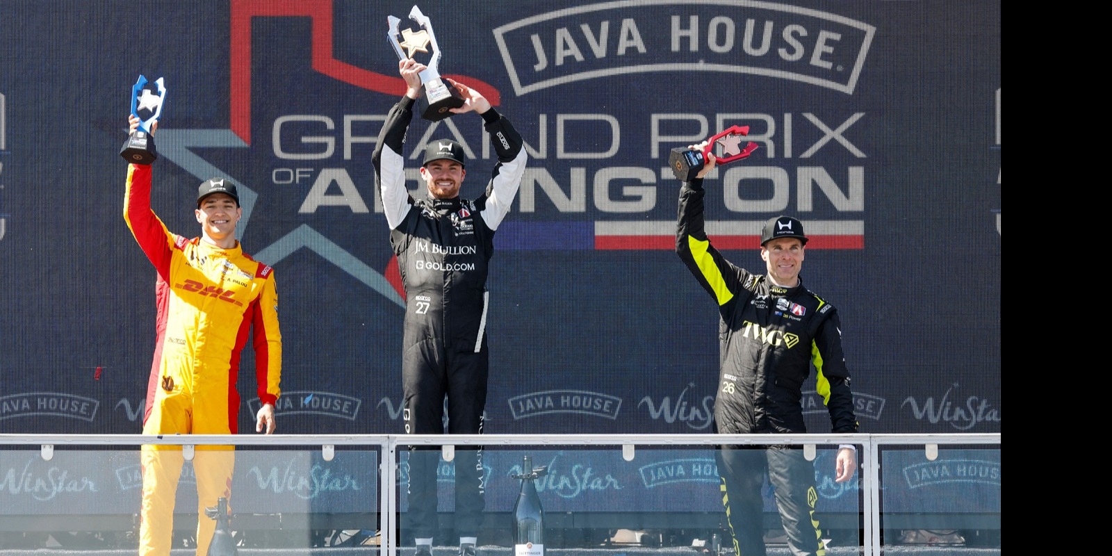 Kyle Kirkwood won the inaugural IndyCar Java House Grand Prix of Arlington