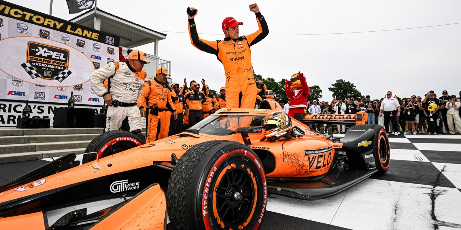 CHRISTIAN LUNDGAARD WINS INDYCAR THRILLER AT ROAD AMERICA