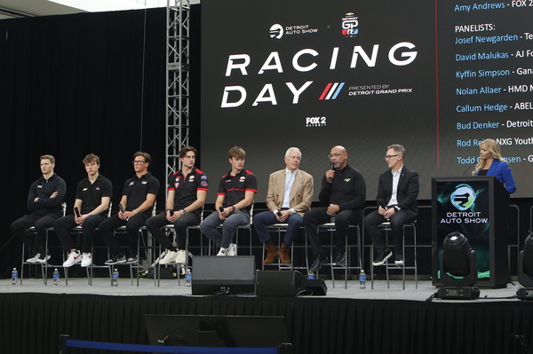 The Stars of Racing Day at the Detroit Auto Show
