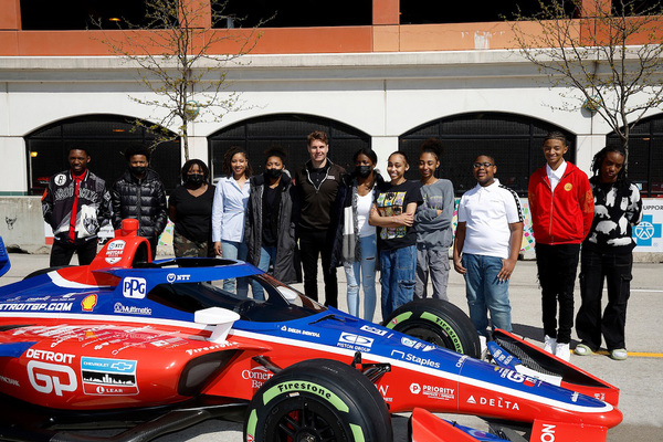 INDYCAR Champion and Former Detroit GP Winner Will Power Unveils Murals Designed by Boys & Girls Clubs of Southeastern Michigan Students