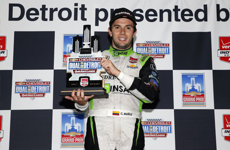 Munoz Picks Up First Series Win in Weather-Shortened First Dual