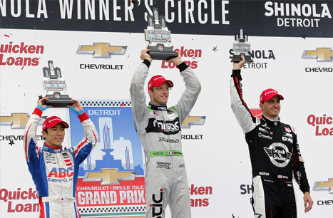 Bourdais Holds of Sato for the Win in Second Dual in Detroit