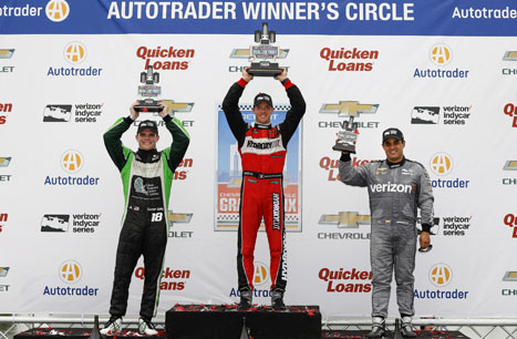 Sebastien Bourdais Wins Second Detroit Race in a Row
